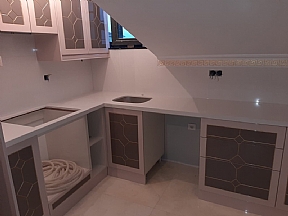 Şık Tasarımlı Çimstone Mutfak Tezgahı Taşları Modelleri